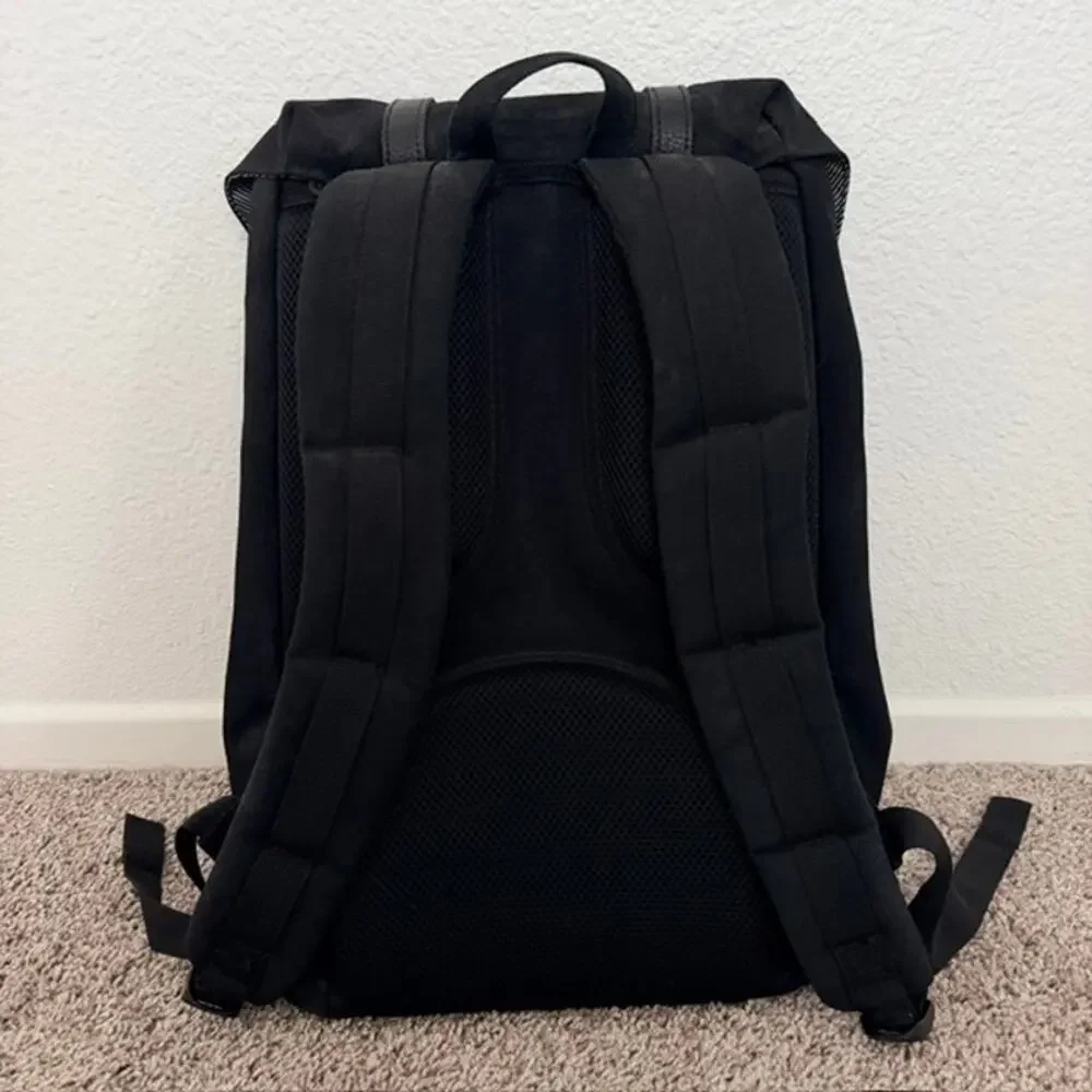 Herschel Supply Co Brand Black Backpack Classic Heavyweight Custom Cotton Canvas